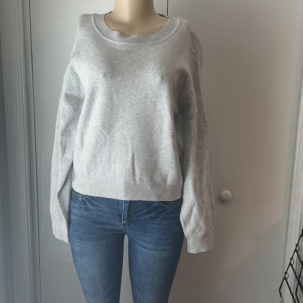 Primark Light Gray Women's Crew Neck Sweater